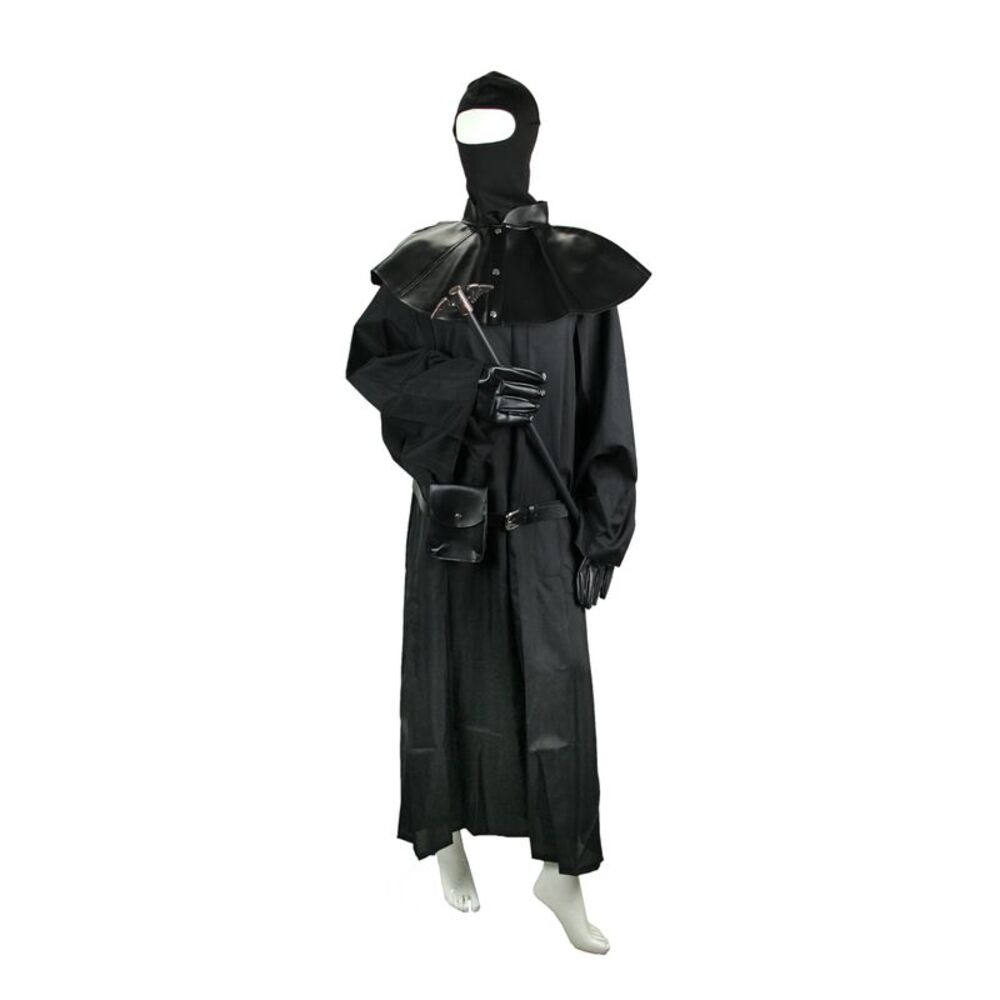 Plague Doctor Costume Starter Kit Robe Cane Gloves And Collar Cosplay Set Adult - Picture 2 of 5
